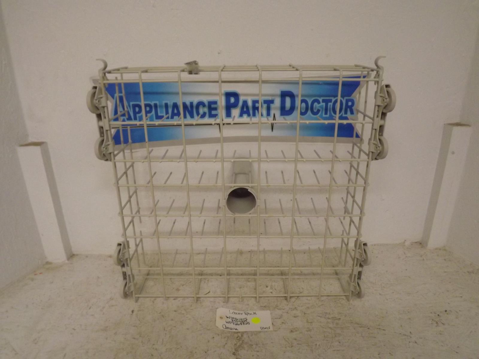 Amana Dishwasher W10161215 8539225 WP8268825 Lower Rack Used Amana Dishwasher W10161215 8539225 WP8268825 Lower Rack Used